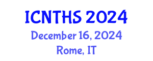 International Conference on Nuclear Thermal Hydraulics and Safety (ICNTHS) December 16, 2024 - Rome, Italy