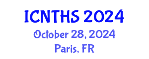 International Conference on Nuclear Thermal Hydraulics and Safety (ICNTHS) October 28, 2024 - Paris, France