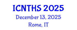 International Conference on Nuclear Thermal Hydraulics and Safety (ICNTHS) December 13, 2025 - Rome, Italy