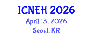 International Conference on Nurse Education and Healthcare (ICNEH) April 13, 2026 - Seoul, Republic of Korea International Conference on Nurse Education and Healthcare (ICNEH) April 13, 2026 - Seoul, Republic of Korea