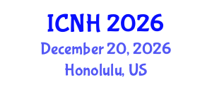 International Conference on Nursing and Healthcare (ICNH) December 20, 2026 - Honolulu, United States International Conference on Nursing and Healthcare (ICNH) December 20, 2026 - Honolulu, United States
