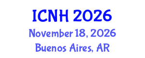 International Conference on Nursing and Healthcare (ICNH) November 18, 2026 - Buenos Aires, Argentina International Conference on Nursing and Healthcare (ICNH) November 18, 2026 - Buenos Aires, Argentina