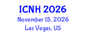 International Conference on Nursing and Healthcare (ICNH) November 15, 2026 - Las Vegas, United States International Conference on Nursing and Healthcare (ICNH) November 15, 2026 - Las Vegas, United States