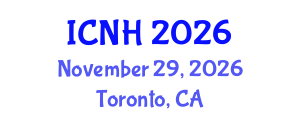 International Conference on Nursing and Healthcare (ICNH) November 29, 2026 - Toronto, Canada International Conference on Nursing and Healthcare (ICNH) November 29, 2026 - Toronto, Canada