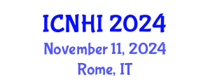 International Conference on Nursing and Healthcare Informatics (ICNHI) November 11, 2024 - Rome, Italy