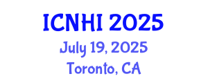 International Conference on Nursing and Healthcare Informatics (ICNHI) July 19, 2025 - Toronto, Canada