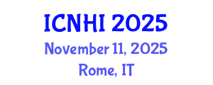 International Conference on Nursing and Healthcare Informatics (ICNHI) November 11, 2025 - Rome, Italy