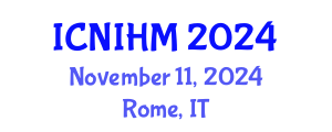 International Conference on Nursing Informatics and Healthcare Management (ICNIHM) November 11, 2024 - Rome, Italy