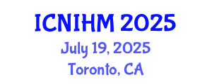 International Conference on Nursing Informatics and Healthcare Management (ICNIHM) July 19, 2025 - Toronto, Canada