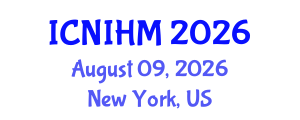 International Conference on Nursing Informatics and Healthcare Management (ICNIHM) August 09, 2026 - New York, United States