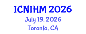 International Conference on Nursing Informatics and Healthcare Management (ICNIHM) July 19, 2026 - Toronto, Canada