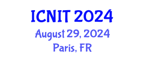 International Conference on Nursing Informatics and Technology (ICNIT) August 29, 2024 - Paris, France