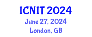 International Conference on Nursing Informatics and Technology (ICNIT) June 27, 2024 - London, United Kingdom