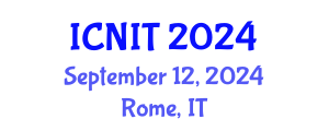 International Conference on Nursing Informatics and Technology (ICNIT) September 12, 2024 - Rome, Italy