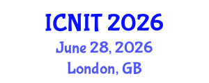 International Conference on Nursing Informatics and Technology (ICNIT) June 28, 2026 - London, United Kingdom