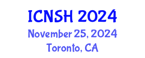 International Conference on Nursing Science and Healthcare (ICNSH) November 25, 2024 - Toronto, Canada