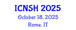 International Conference on Nursing Science and Healthcare (ICNSH) October 18, 2025 - Rome, Italy