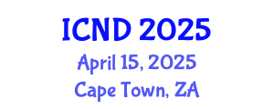 International Conference on Nutrition and Dietetics (ICND) April 15, 2025 - Cape Town, South Africa