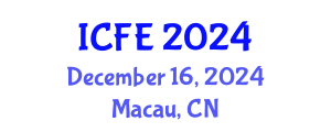 International Conference on Nutrition and Food Engineering (ICFE) December 16, 2024 - Macau, China