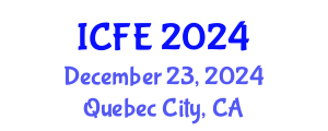 International Conference on Nutrition and Food Engineering (ICFE) December 23, 2024 - Quebec City, Canada