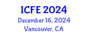 International Conference on Nutrition and Food Engineering (ICFE) December 16, 2024 - Vancouver, Canada