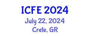 International Conference on Nutrition and Food Engineering (ICFE) July 22, 2024 - Crete, Greece