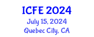 International Conference on Nutrition and Food Engineering (ICFE) July 15, 2024 - Quebec City, Canada