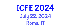 International Conference on Nutrition and Food Engineering (ICFE) July 22, 2024 - Rome, Italy