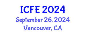 International Conference on Nutrition and Food Engineering (ICFE) September 26, 2024 - Vancouver, Canada