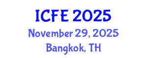 International Conference on Nutrition and Food Engineering (ICFE) November 29, 2025 - Bangkok, Thailand