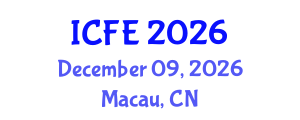 International Conference on Nutrition and Food Engineering (ICFE) December 09, 2026 - Macau, China International Conference on Nutrition and Food Engineering (ICFE) December 09, 2026 - Macau, China
