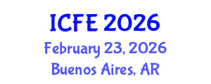 International Conference on Nutrition and Food Engineering (ICFE) February 23, 2026 - Buenos Aires, Argentina International Conference on Nutrition and Food Engineering (ICFE) February 23, 2026 - Buenos Aires, Argentina