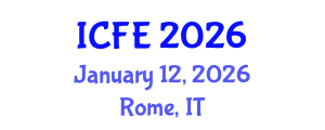 International Conference on Nutrition and Food Engineering (ICFE) January 12, 2026 - Rome, Italy International Conference on Nutrition and Food Engineering (ICFE) January 12, 2026 - Rome, Italy