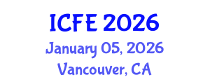 International Conference on Nutrition and Food Engineering (ICFE) January 05, 2026 - Vancouver, Canada International Conference on Nutrition and Food Engineering (ICFE) January 05, 2026 - Vancouver, Canada