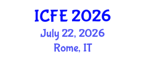 International Conference on Nutrition and Food Engineering (ICFE) July 22, 2026 - Rome, Italy