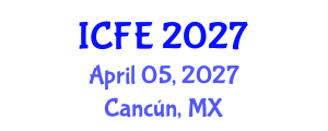 International Conference on Nutrition and Food Engineering (ICFE) April 05, 2027 - Cancún, Mexico International Conference on Nutrition and Food Engineering (ICFE) April 05, 2027 - Cancún, Mexico