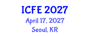 International Conference on Nutrition and Food Engineering (ICFE) April 17, 2027 - Seoul, Republic of Korea International Conference on Nutrition and Food Engineering (ICFE) April 17, 2027 - Seoul, Republic of Korea