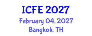 International Conference on Nutrition and Food Engineering (ICFE) February 04, 2027 - Bangkok, Thailand International Conference on Nutrition and Food Engineering (ICFE) February 04, 2027 - Bangkok, Thailand
