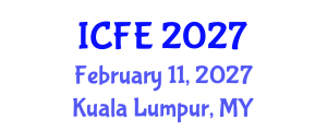 International Conference on Nutrition and Food Engineering (ICFE) February 11, 2027 - Kuala Lumpur, Malaysia International Conference on Nutrition and Food Engineering (ICFE) February 11, 2027 - Kuala Lumpur, Malaysia