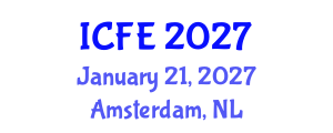 International Conference on Nutrition and Food Engineering (ICFE) January 21, 2027 - Amsterdam, Netherlands International Conference on Nutrition and Food Engineering (ICFE) January 21, 2027 - Amsterdam, Netherlands
