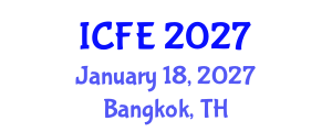 International Conference on Nutrition and Food Engineering (ICFE) January 18, 2027 - Bangkok, Thailand