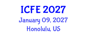 International Conference on Nutrition and Food Engineering (ICFE) January 09, 2027 - Honolulu, United States International Conference on Nutrition and Food Engineering (ICFE) January 09, 2027 - Honolulu, United States