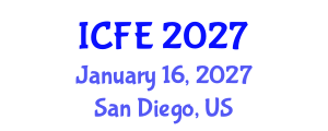International Conference on Nutrition and Food Engineering (ICFE) January 16, 2027 - San Diego, United States International Conference on Nutrition and Food Engineering (ICFE) January 16, 2027 - San Diego, United States