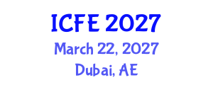 International Conference on Nutrition and Food Engineering (ICFE) March 22, 2027 - Dubai, United Arab Emirates International Conference on Nutrition and Food Engineering (ICFE) March 22, 2027 - Dubai, United Arab Emirates