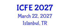 International Conference on Nutrition and Food Engineering (ICFE) March 22, 2027 - Istanbul, Turkey International Conference on Nutrition and Food Engineering (ICFE) March 22, 2027 - Istanbul, Turkey