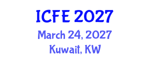 International Conference on Nutrition and Food Engineering (ICFE) March 24, 2027 - Kuwait, Kuwait International Conference on Nutrition and Food Engineering (ICFE) March 24, 2027 - Kuwait, Kuwait
