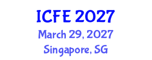International Conference on Nutrition and Food Engineering (ICFE) March 29, 2027 - Singapore, Singapore International Conference on Nutrition and Food Engineering (ICFE) March 29, 2027 - Singapore, Singapore