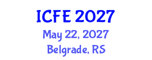 International Conference on Nutrition and Food Engineering (ICFE) May 22, 2027 - Belgrade, Serbia International Conference on Nutrition and Food Engineering (ICFE) May 22, 2027 - Belgrade, Serbia
