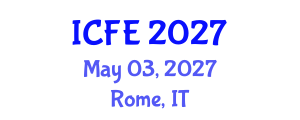 International Conference on Nutrition and Food Engineering (ICFE) May 03, 2027 - Rome, Italy International Conference on Nutrition and Food Engineering (ICFE) May 03, 2027 - Rome, Italy