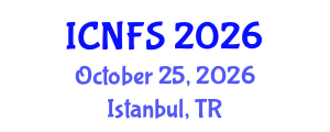 International Conference on Nutrition and Food Science (ICNFS) October 25, 2026 - Istanbul, Turkey